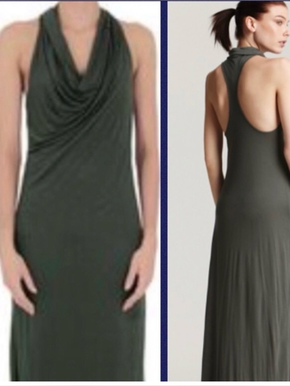 Helmut Lang Kinetic Jersey Cowl-Neck Dress